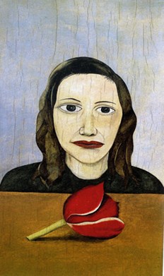 Lorna Wishart model for Woman with a Tulip by Lucian Freud